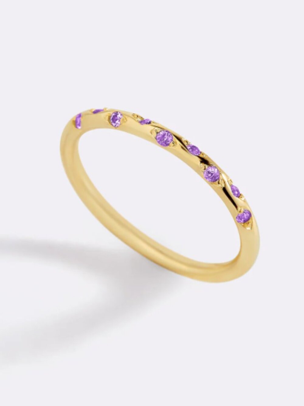 Mint&Lily Dainty Birthstone Constellation Ring-June Alexandrite Size 7